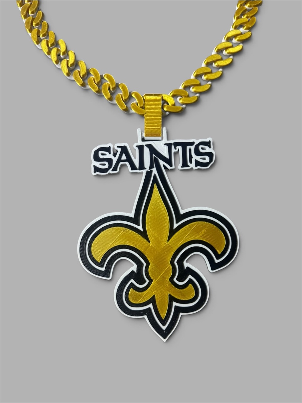 Saints Hype chain  - Gold and Black